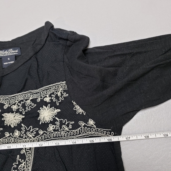 Lucky brand cute black top size small - Picture 10 of 12
